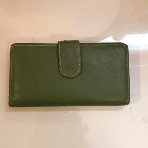 Green Genuine Leather Wallet